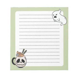 Creepy Kawaii Ghoul Mug and Ghost Notepad