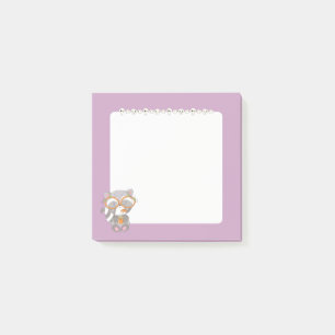 Creepy Kawaii Raccoon Post-it Notes