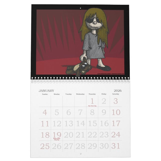 Creepy Kids Calendar (Jan 2026)