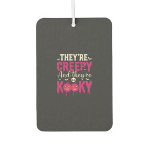 Creepy Kooky Halloween Skull Pumpkin Design_1 Car Air Freshener