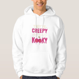 Creepy Kooky Halloween Skull Pumpkin Design_1 Hoodie