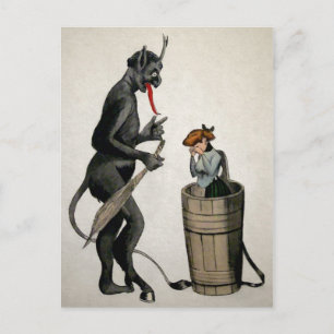 Creepy Krampus Postcard
