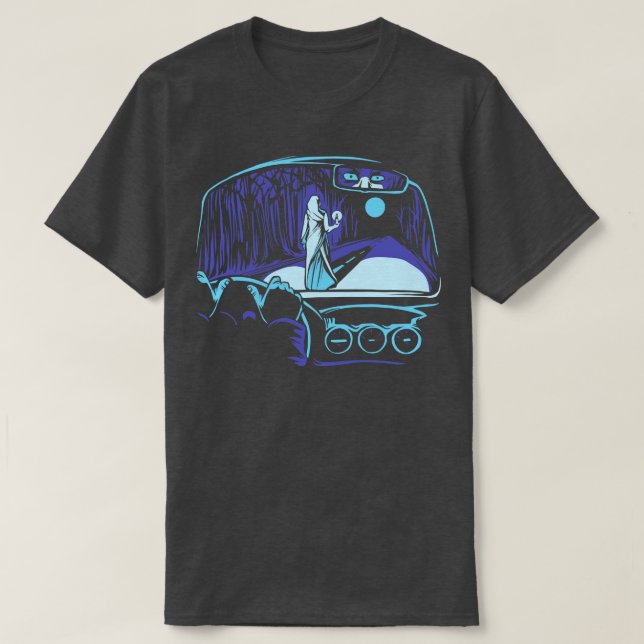 Creepy Late Night Drive T-Shirt (Design Front)