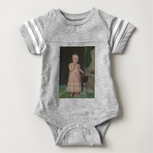 Creepy Little Girl Eats Candy Baby Bodysuit