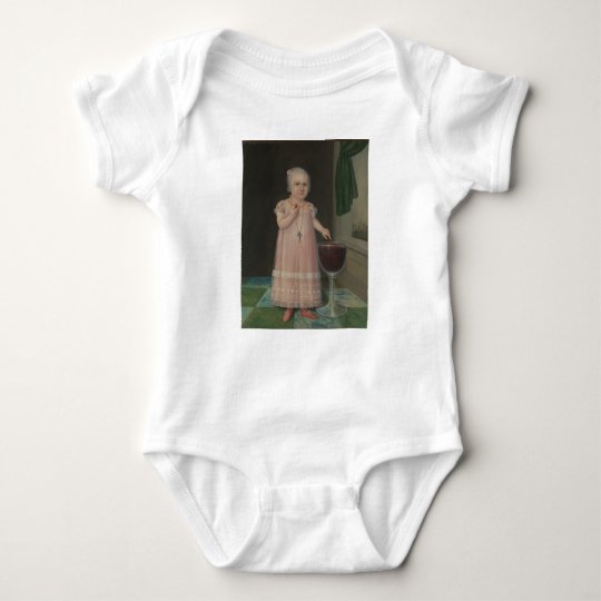 Creepy Little Girl Eats Candy Baby Bodysuit
