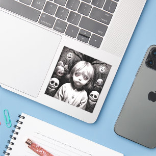 Creepy Little Girls, Dolls and Skulls Halloween