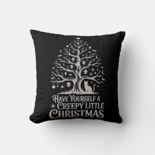 Creepy Little Gothic Christmas Cushion