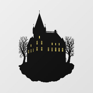 Creepy Mansion in Silhouette