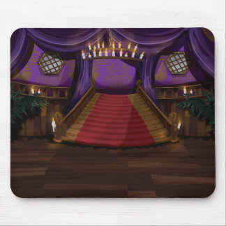 Creepy Mansion Stairway Mouse Pad