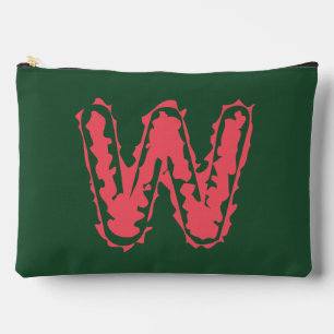 Creepy Monogram Clashing Pink on Green Accessory Pouch