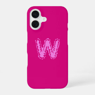 Creepy Monogram Pink on Pink iPhone 16 Case