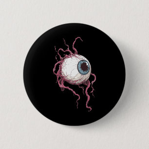 Creepy Monster Eye Tattoo Style Horror Graphic 6 Cm Round Badge