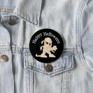 Creepy Mummy Happy Halloween 7.5 Cm Round Badge