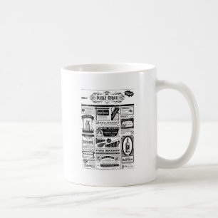 creepy newspaper coffee mug