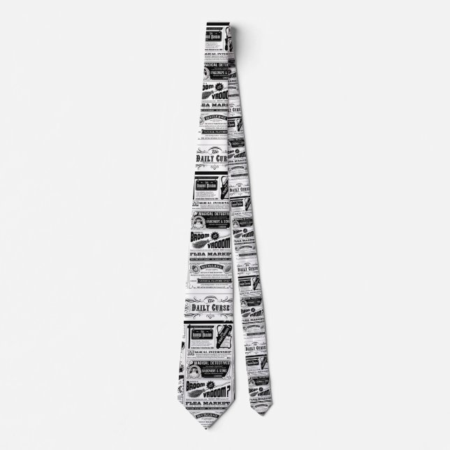 creepy newspaper tie (Front)