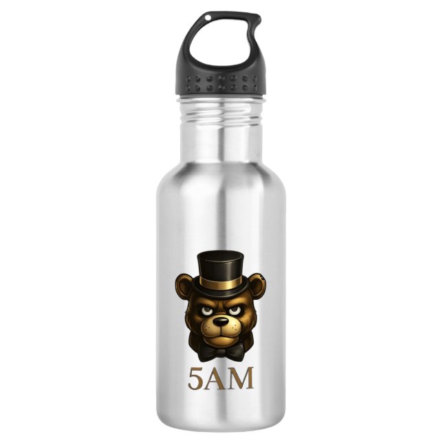 Creepy Night Animatronic Bear Water Bottle (Front)