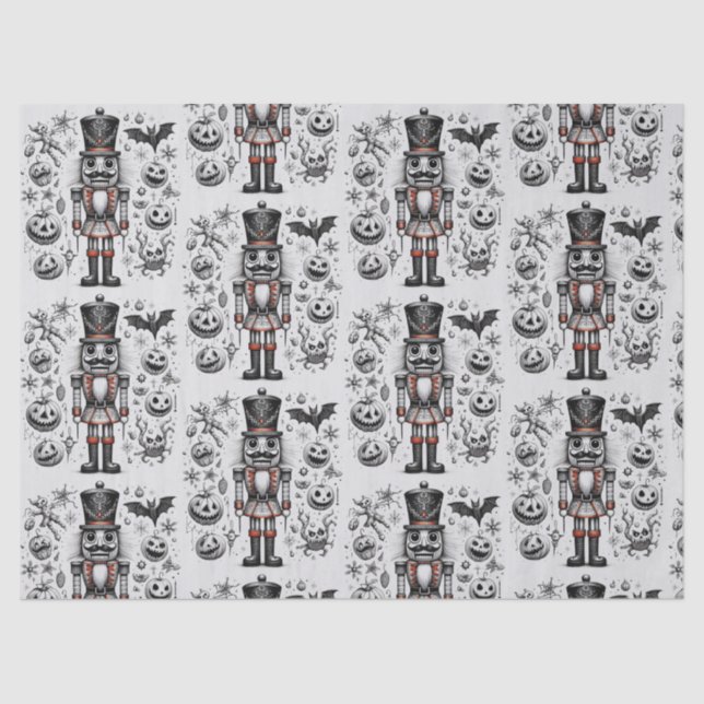 Creepy Nutcracker Tissue Paper (Front)