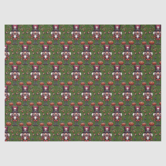 Creepy Nutcracker Tissue Paper (Front)