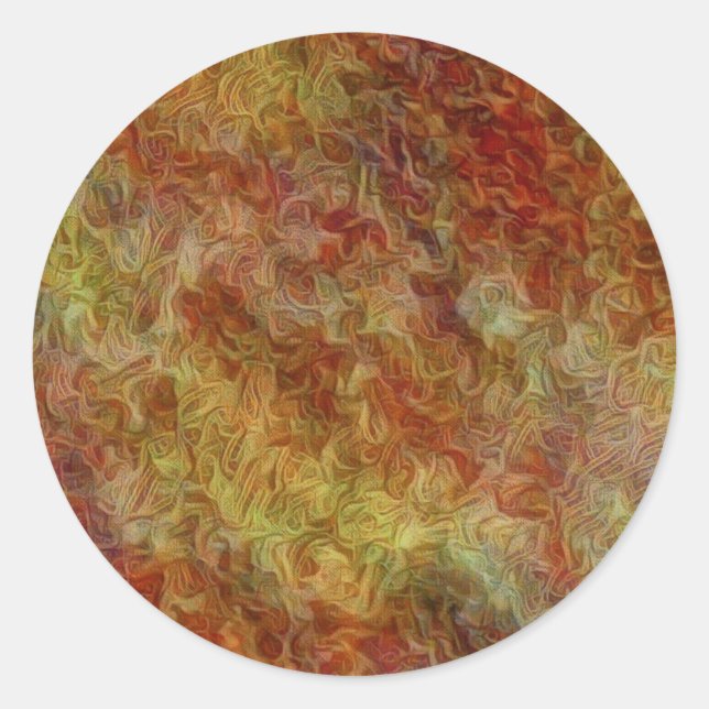 creepy pattern classic round sticker (Front)