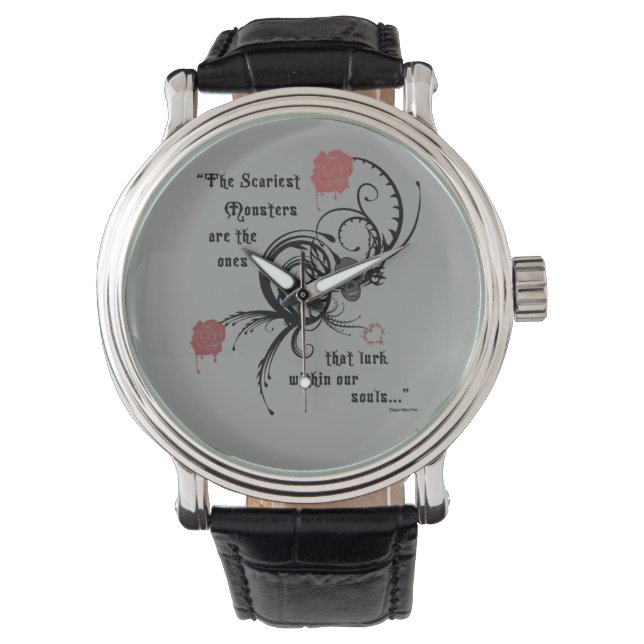 Creepy Poe Quote Watch (Front)