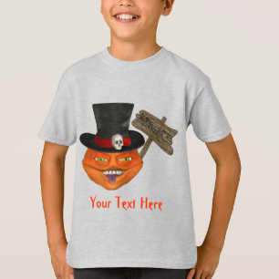 Creepy Pumpkin Head Halloween T-Shirt