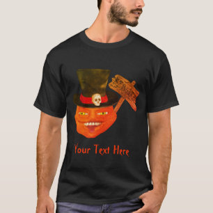 Creepy Pumpkin Head Halloween T-Shirt