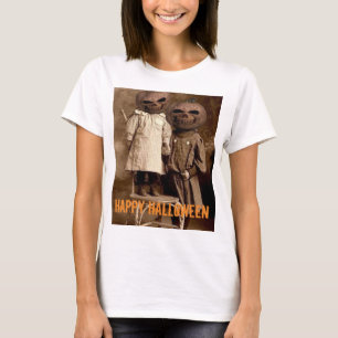 Creepy Pumpkin Head Kids Halloween T-Shirt
