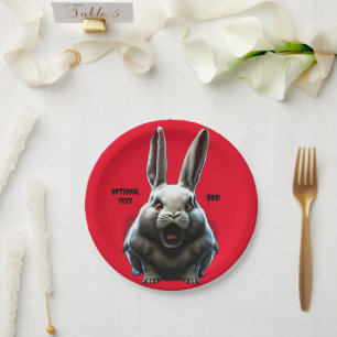CREEPY RABBIT HALLOWEEN PARTY PLATE