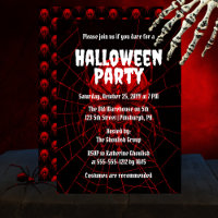 Creepy Red | Black Widow Spider Halloween Party