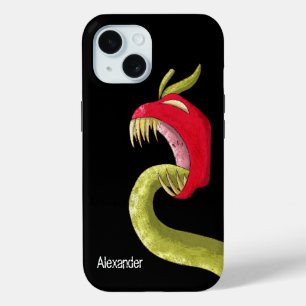 Creepy Red Monster Apple  iPhone 15 Case
