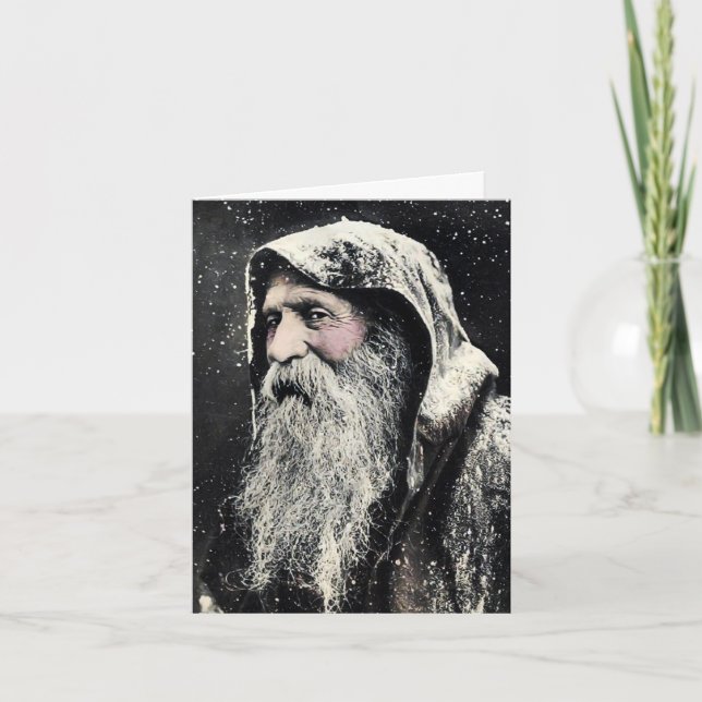 Creepy Santa Christmas Card (Front)