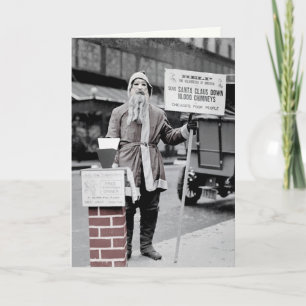 Creepy Santa Christmas Card