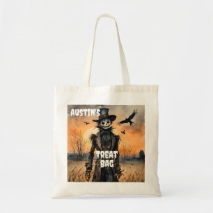 Creepy Scarecrow Halloween Treat Tote Bag