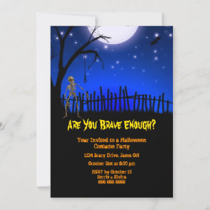 Creepy & Scary Halloween Party Invitation