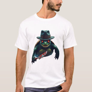 Creepy Scary Halloween Turtle T-Shirt