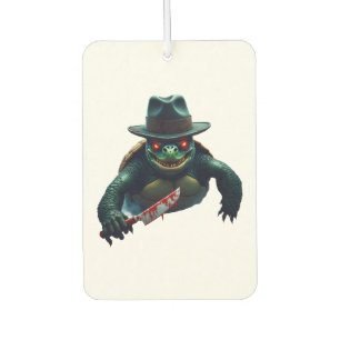 Creepy Scary Halloween Turtle T-Shirt Car Air Freshener