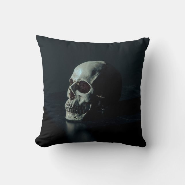 Creepy Scary Skull Cushion (Front)