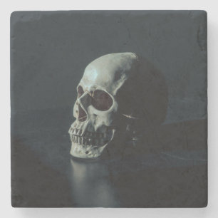 Creepy Scary Skull Stone Coaster