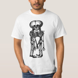 creepy siamese twins skeleton kids anatomy art T-Shirt
