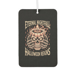 Creepy Skeleton Hands Pumpkin Skull Car Air Freshener