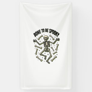 Creepy Skeleton Shirt Vintage Halloween Bones Desi Banner