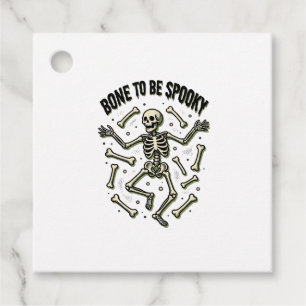 Creepy Skeleton Shirt Vintage Halloween Bones Desi Favour Tags