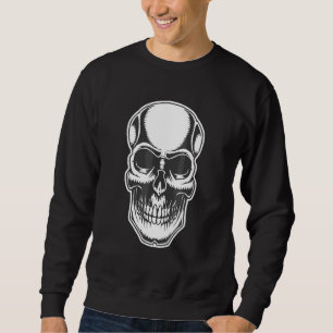 Creepy Skull Face Sweatshirt