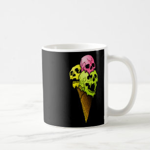 Creepy Skulls Icecream Horror Colourful Halloween Coffee Mug