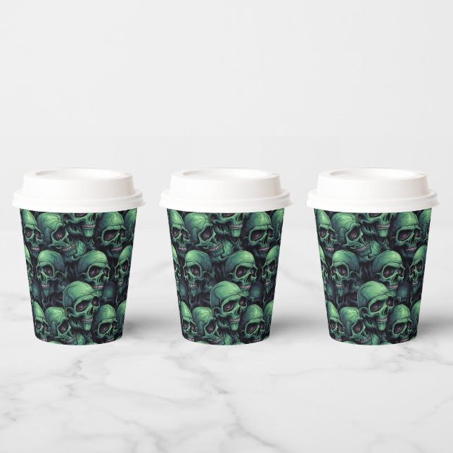Creepy Skulls Paper Cups (Multi)