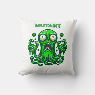 Creepy Slime Zombie Alien – Neon Green Monster Cushion