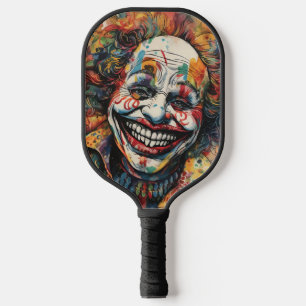 Creepy Smiling Clown  Pickleball Paddle