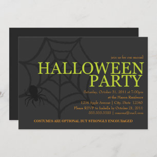 Creepy Spider Invitation