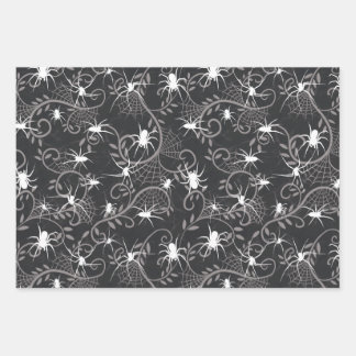 Creepy Spider Vines Wrapping Paper Sheet
