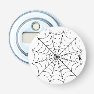 Creepy Spider Web Halloween Bottle Opener